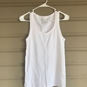 Pact Organic Cotton Tank Small White Stretchy